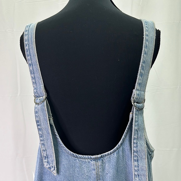 Free People We THe Free Light Blue Denim Overalls S NEW - Picture 5 of 6